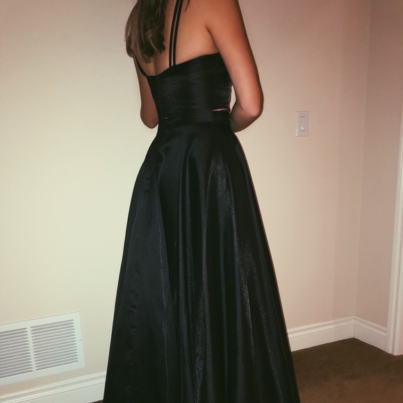 Black Sherri Hill Ball Gown - Picture 3 of 3